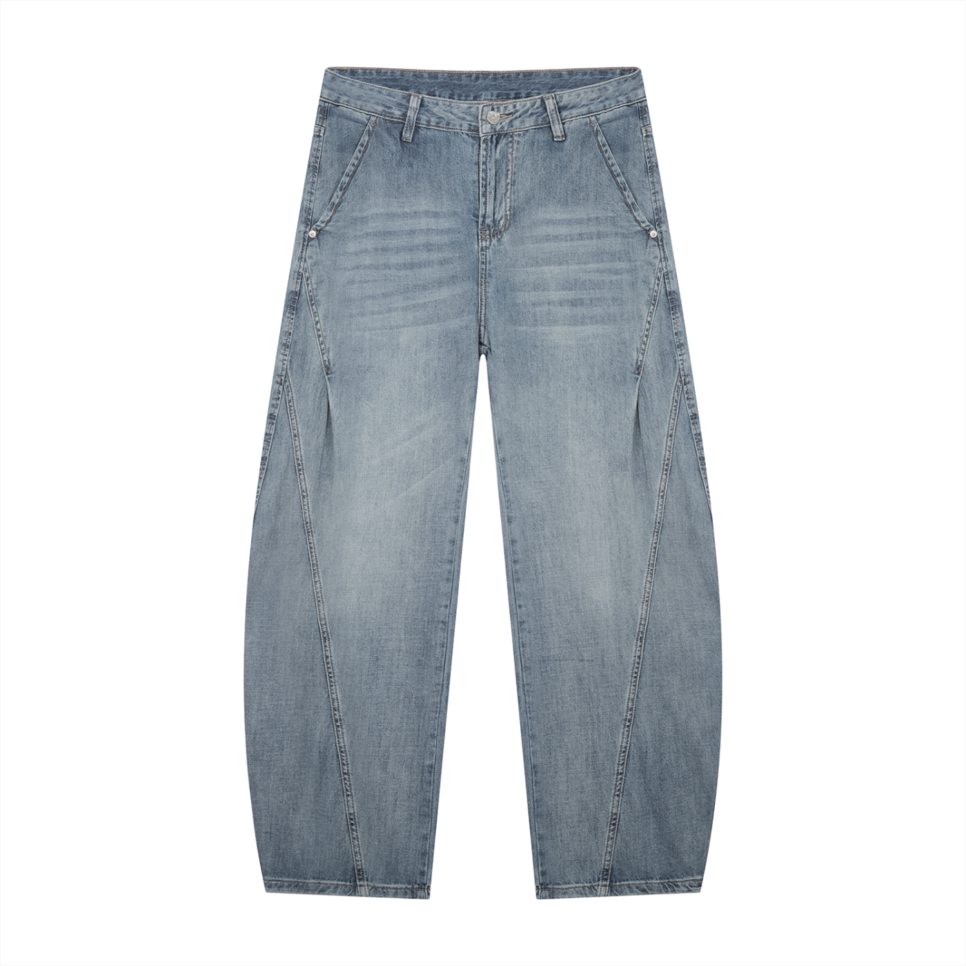 Asahi – Men's Vintage Lightweight Washed Barrel Leg Jeans