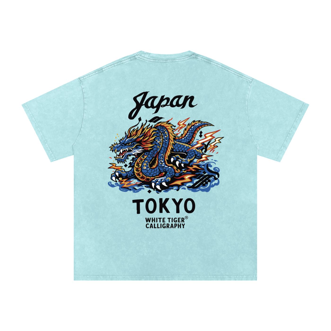 Tatsudoshi - Snow Washed Oversized Cotton T-Shirt