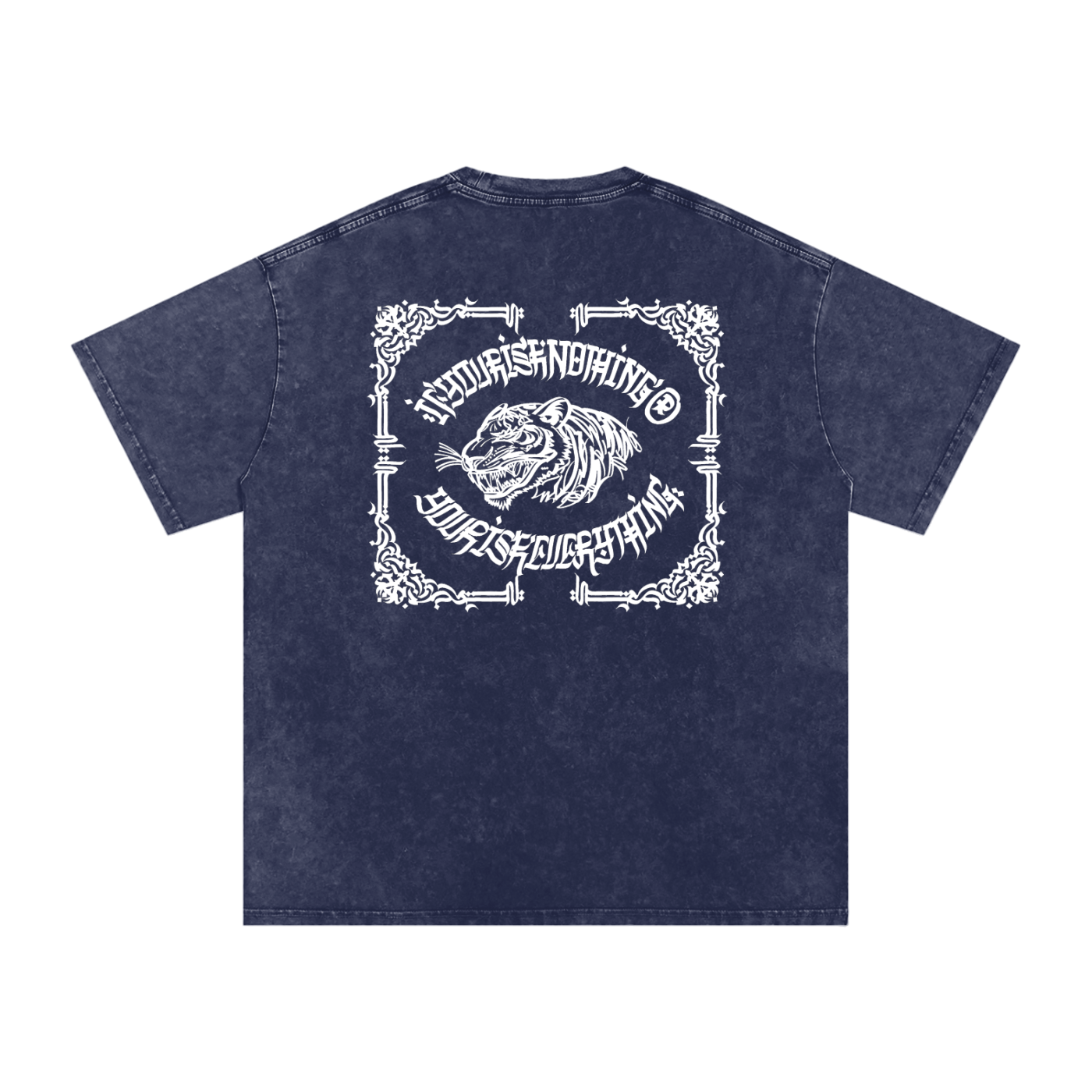 Furēmu - Snow Washed Oversized Cotton T-Shirt