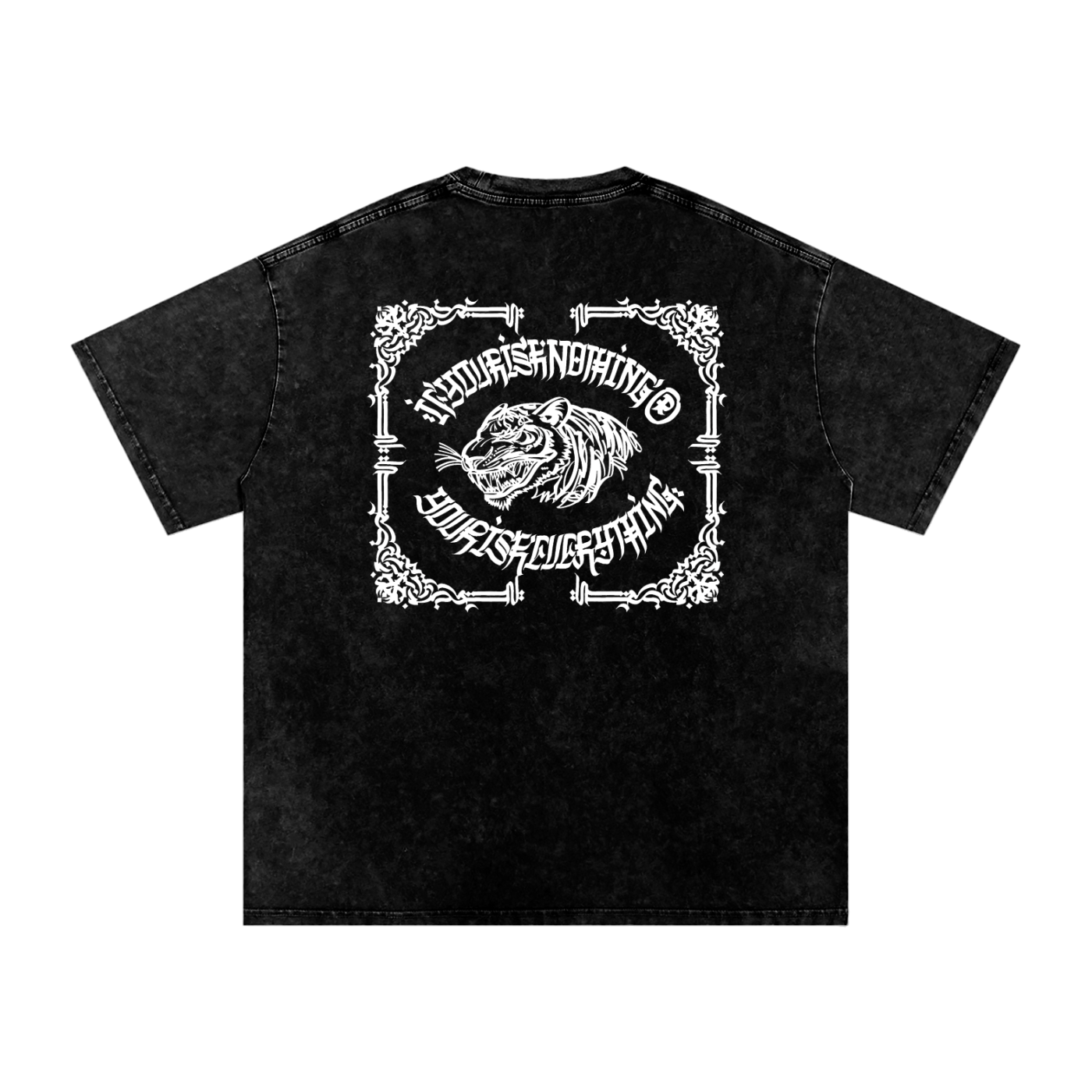 Furēmu - Snow Washed Oversized Cotton T-Shirt