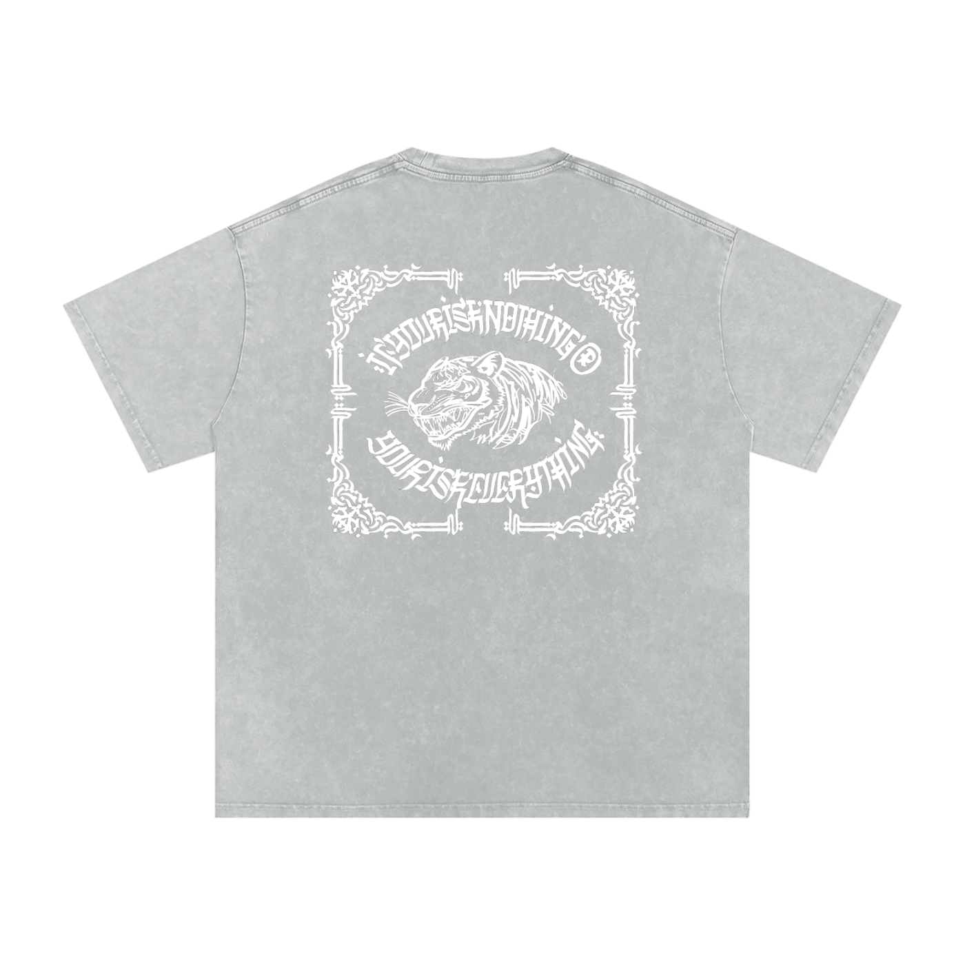 Furēmu - Snow Washed Oversized Cotton T-Shirt