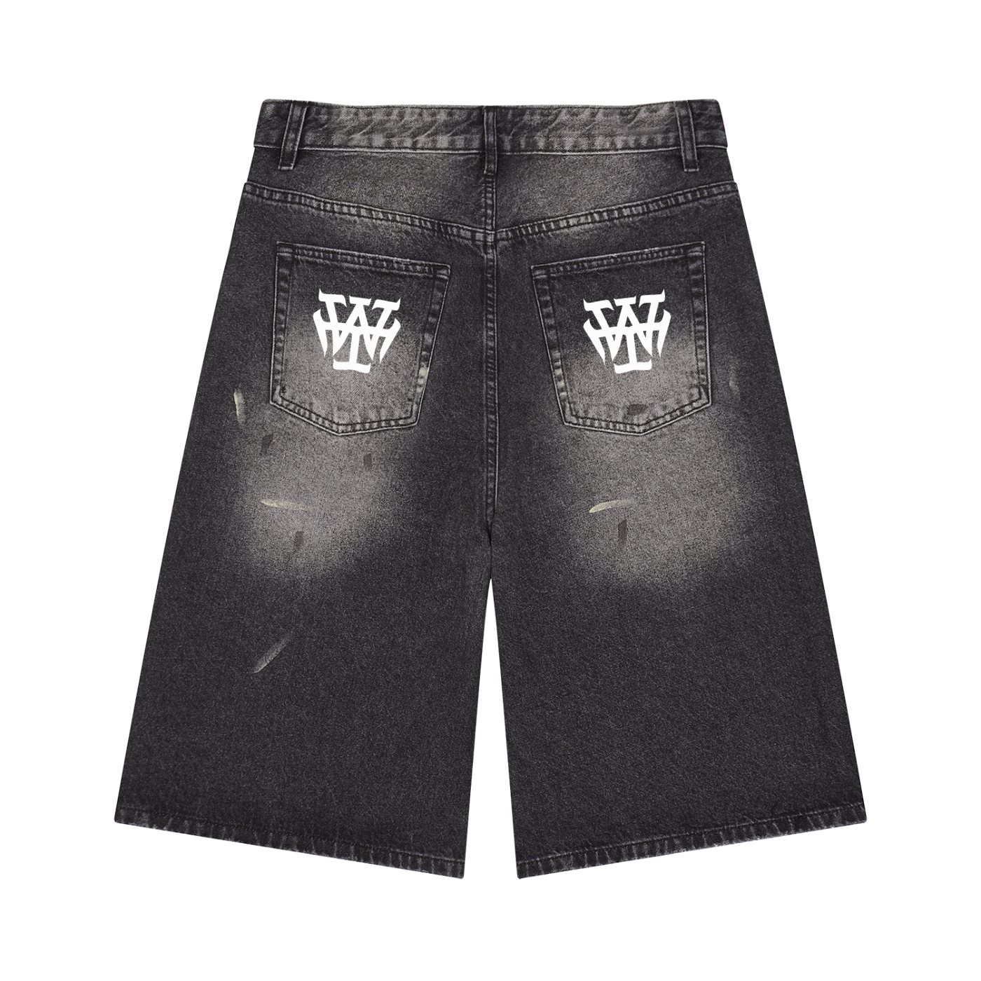 Yoru - Men’s Vintage Wash Wide Leg Denim Shorts