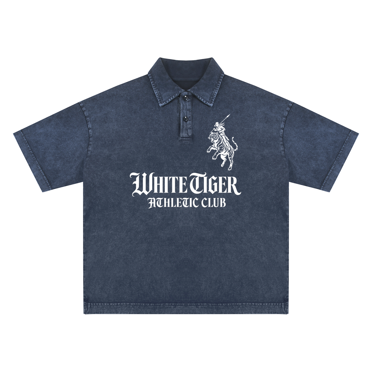 Athletic Club - Unisex Heavyweight Snow-Washed Polo T-Shirt