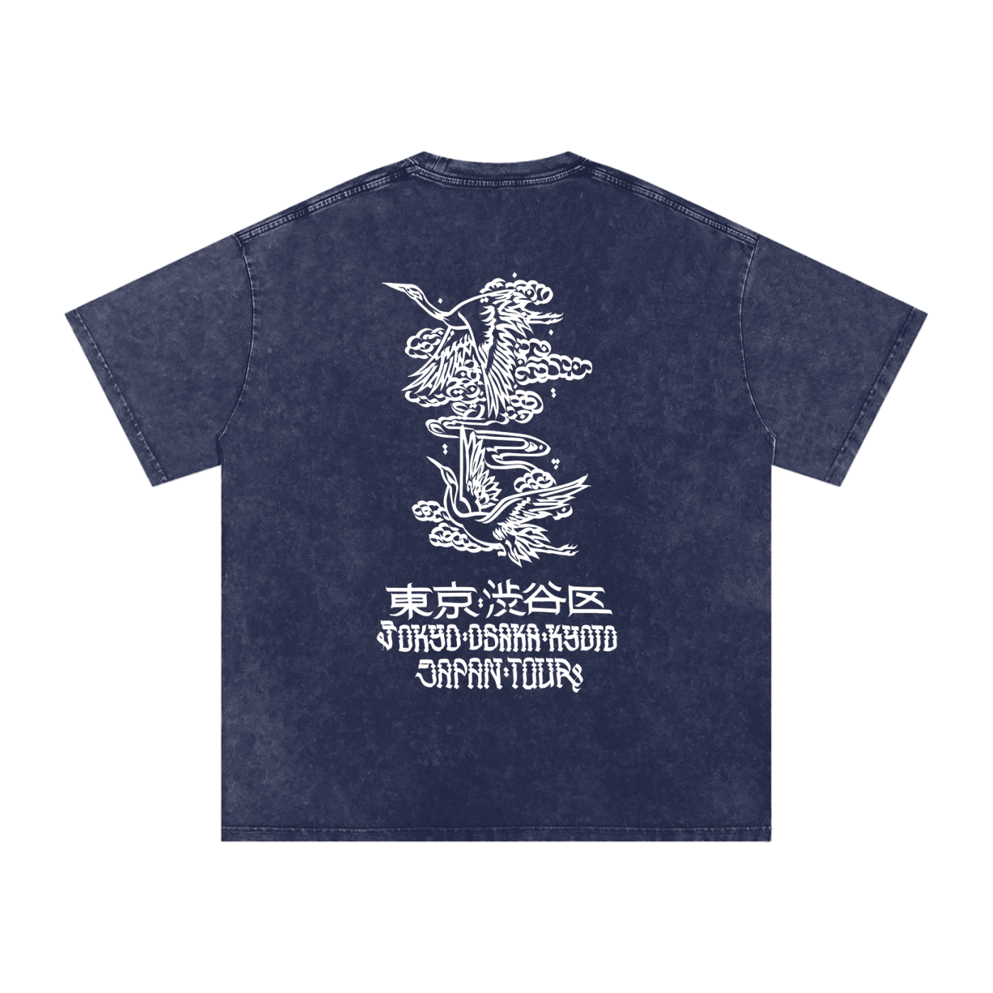 Tsuru - Snow Washed Oversized T-Shirt