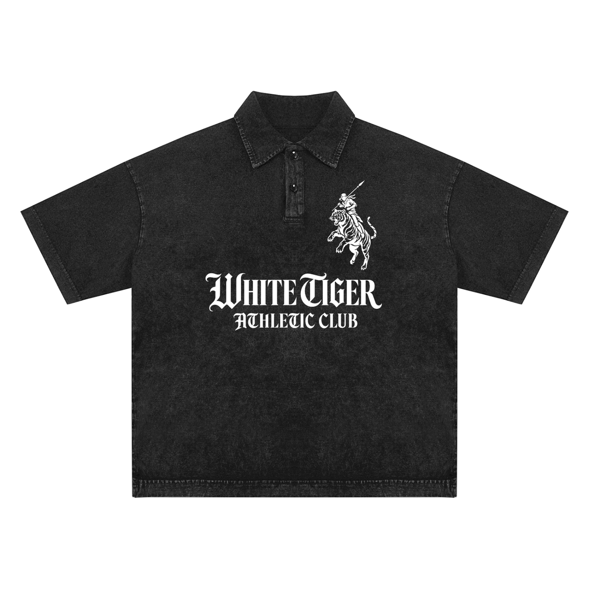 Athletic Club - Unisex Heavyweight Snow-Washed Polo T-Shirt