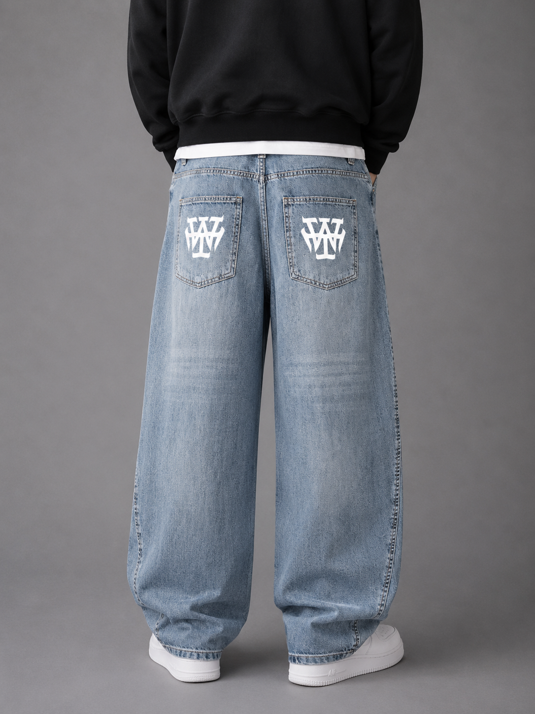 Asahi – Men's Vintage Lightweight Washed Barrel Leg Jeans
