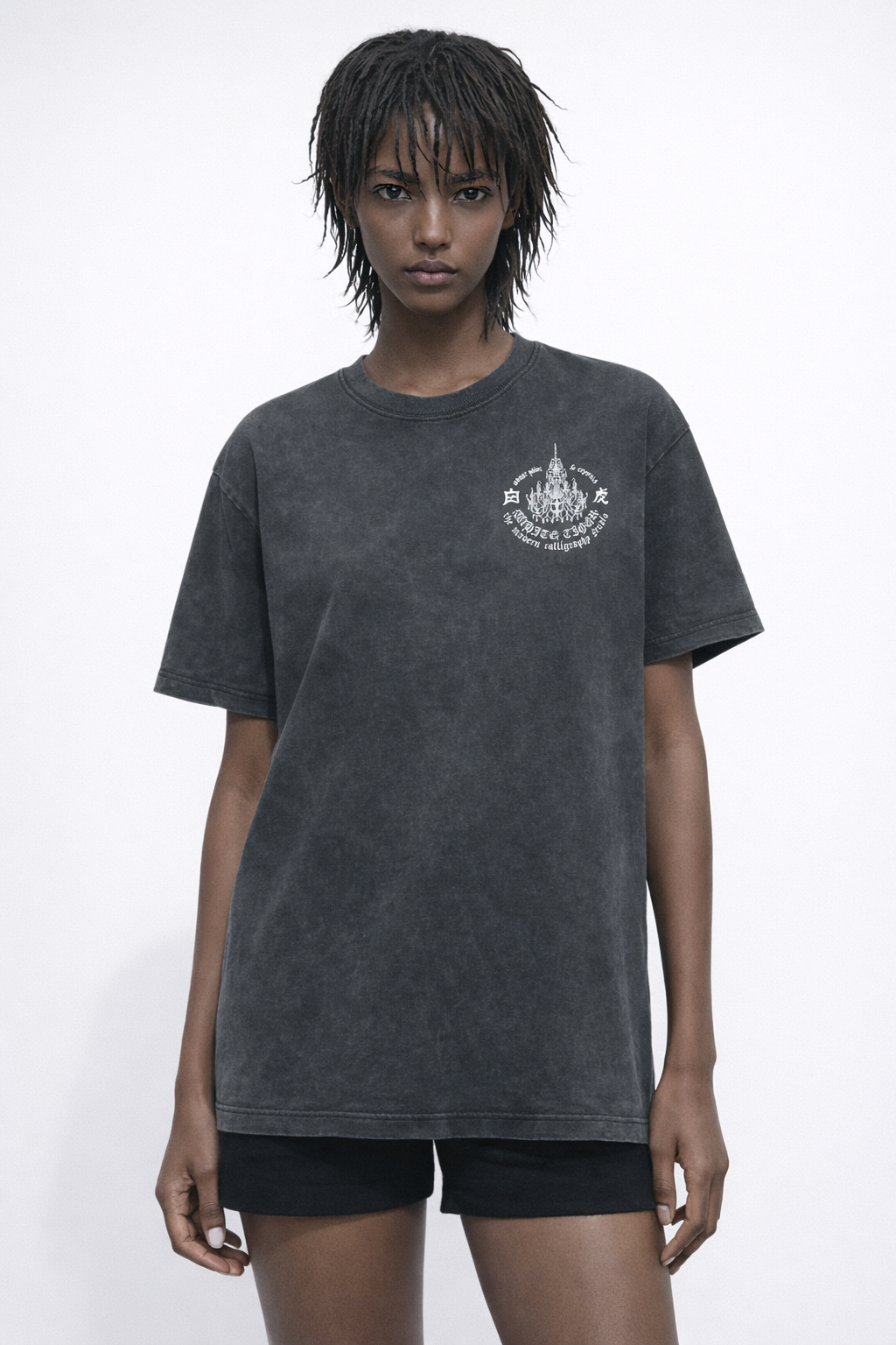 Kyandoru - Snow Washed Oversized T-Shirt