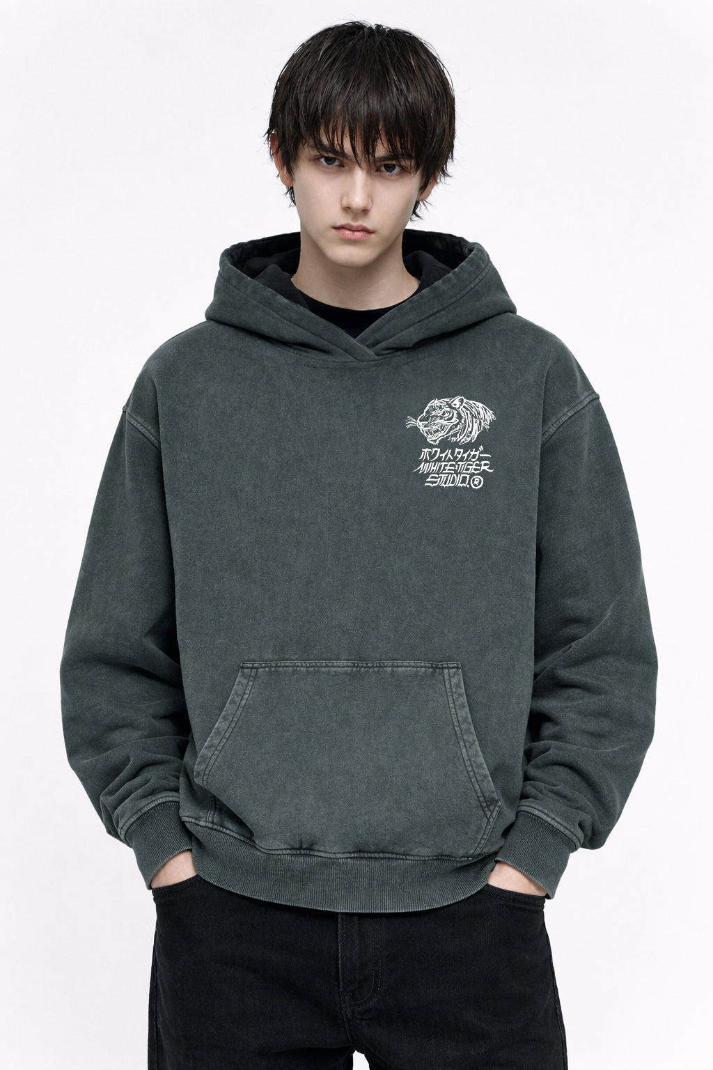 Shin'yū - Unisex Snow Washed Hoodie