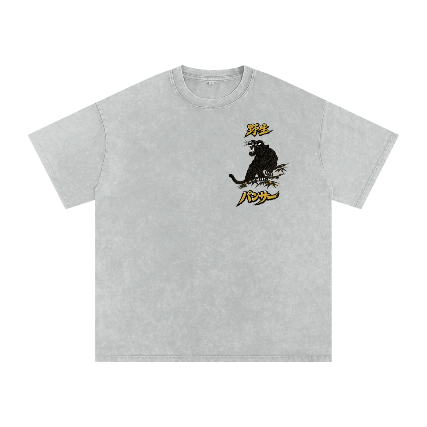 Pansā - Snow Washed Oversized Cotton T-Shirt