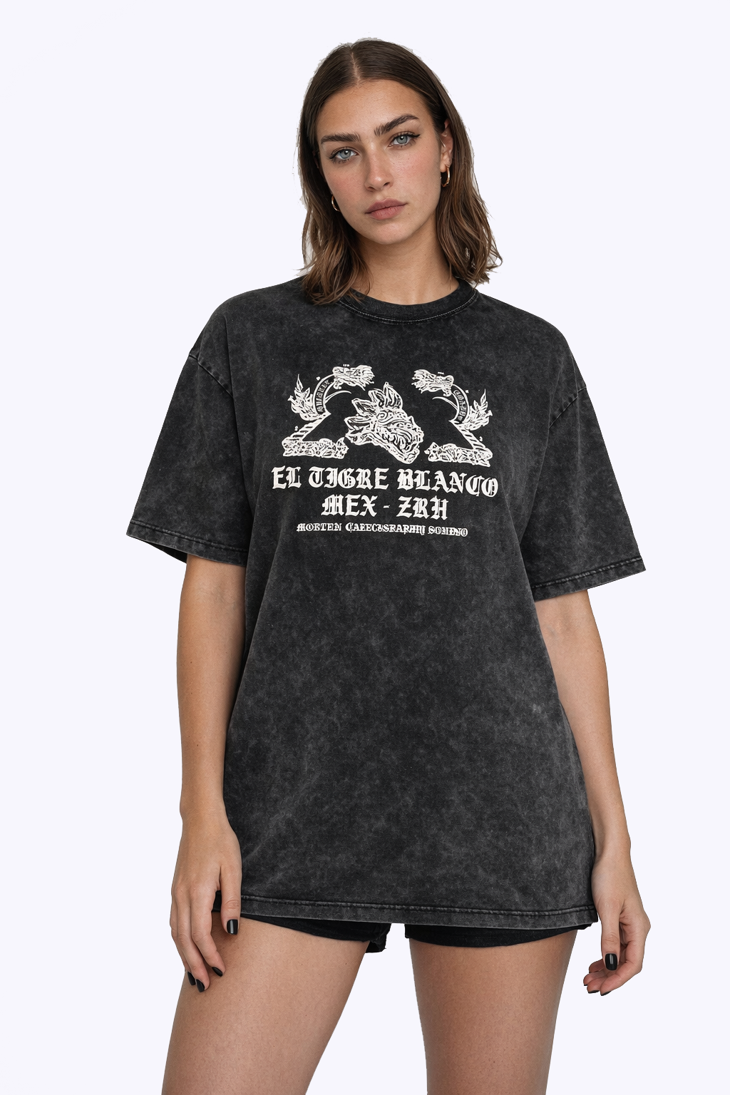 Quetzalcoatl - Snow Washed Oversized T-Shirt