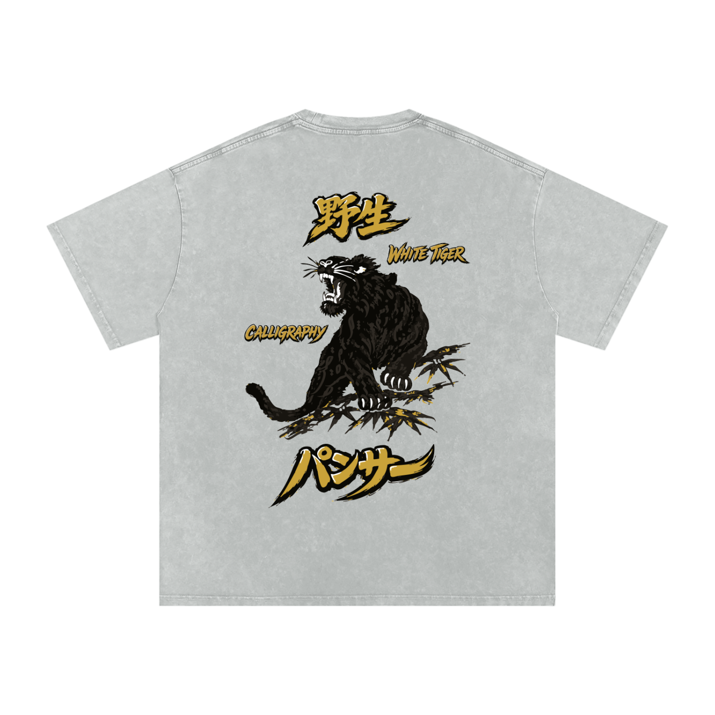 Pansā - Snow Washed Oversized Cotton T-Shirt