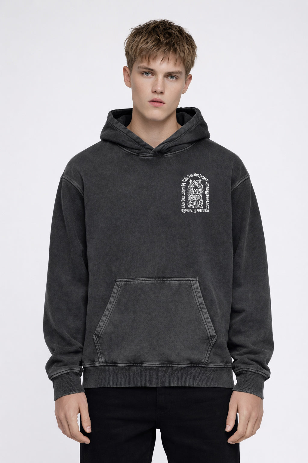 Bái Hu - Unisex Snow Washed Hoodie