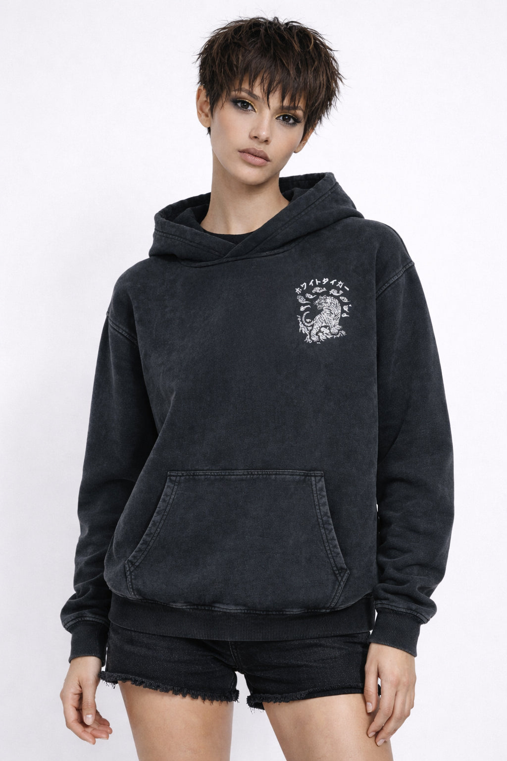 Byakko - Unisex Snow Washed Hoodie