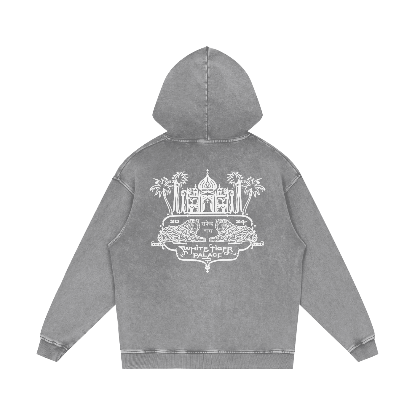 Kyūden - Unisex Snow Washed Hoodie
