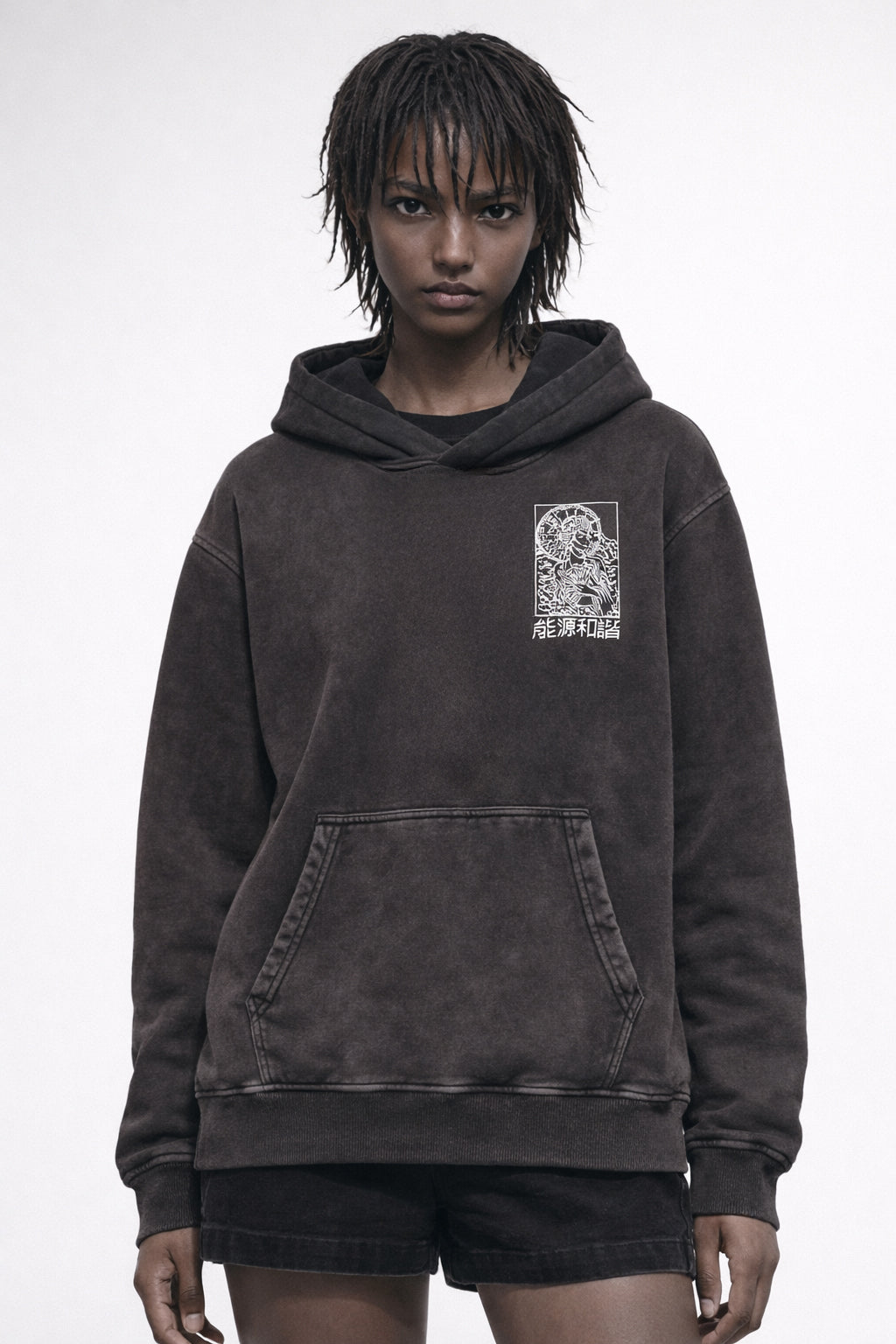 Geisha - Unisex Snow Washed Hoodie