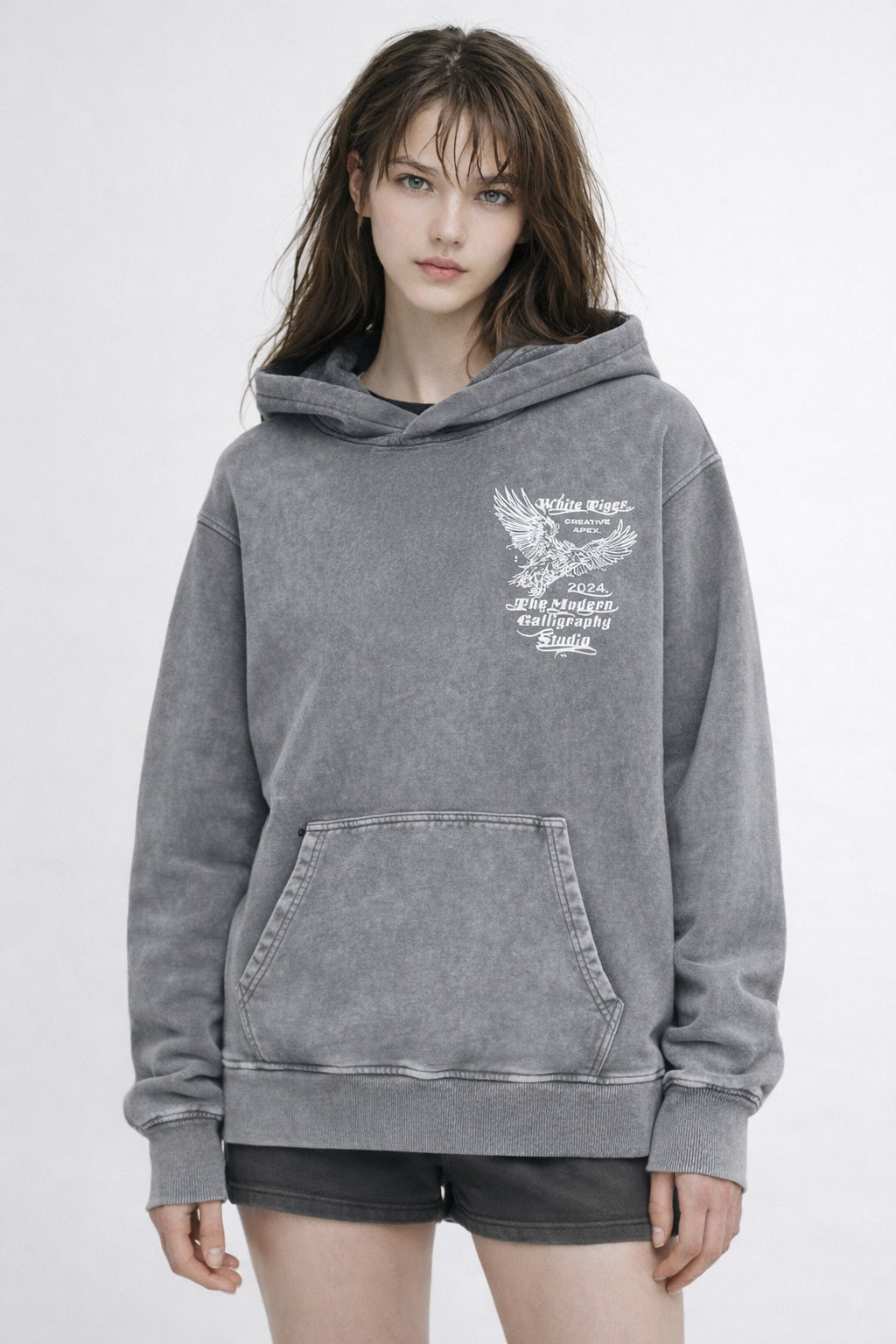 Adorā - Unisex Snow Washed Hoodie