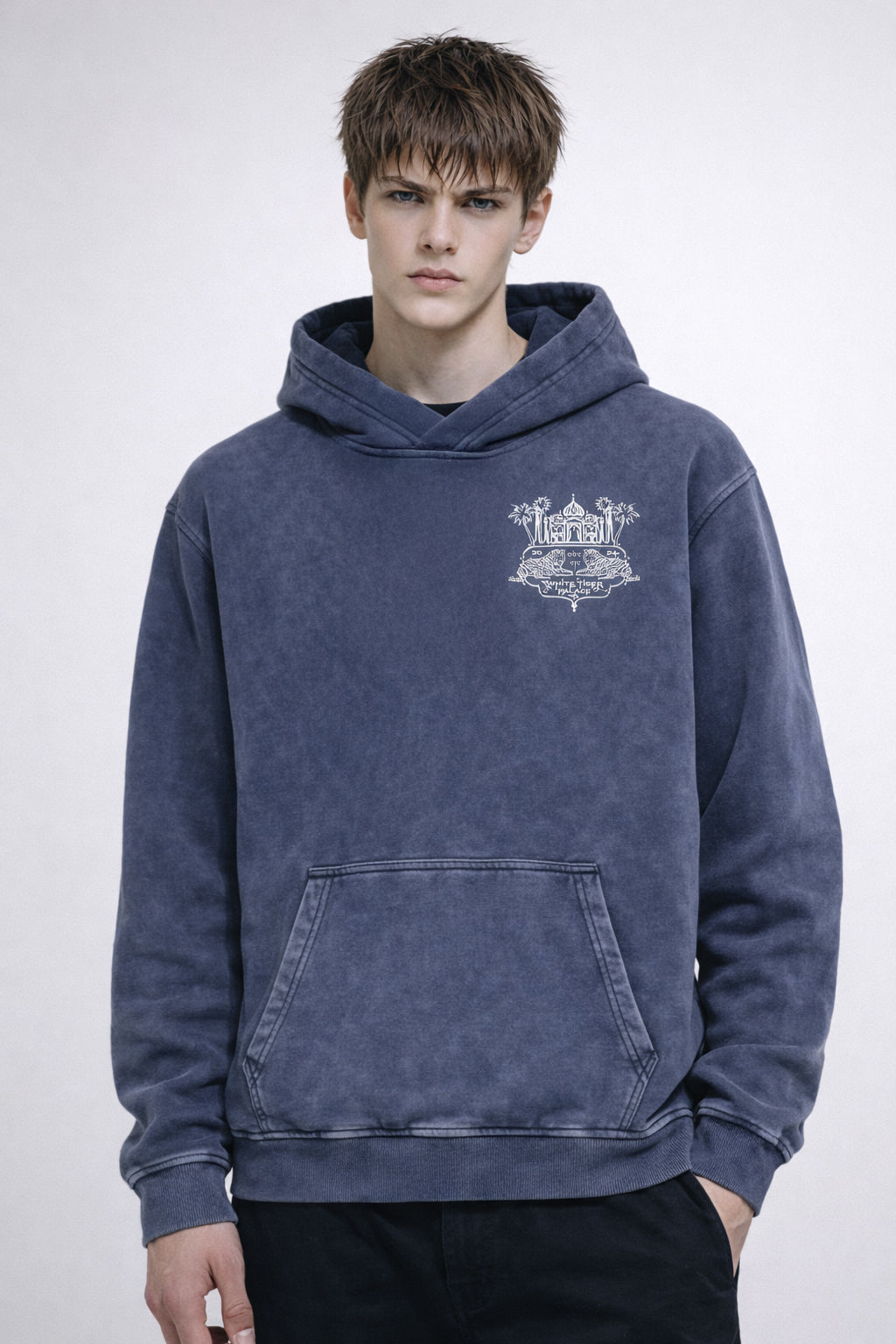 Kyūden - Unisex Snow Washed Hoodie
