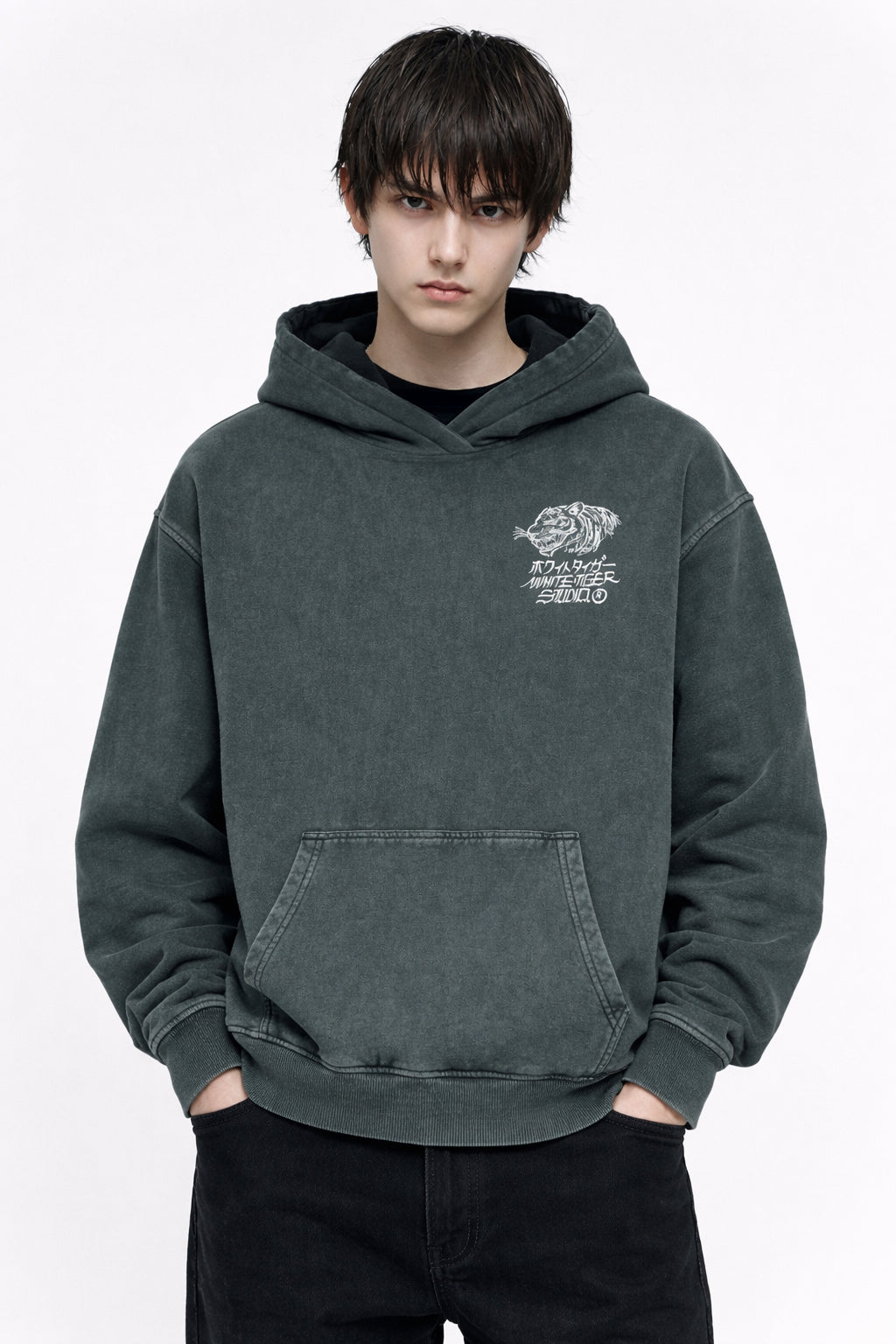 Shin'yū - Unisex Snow Washed Hoodie