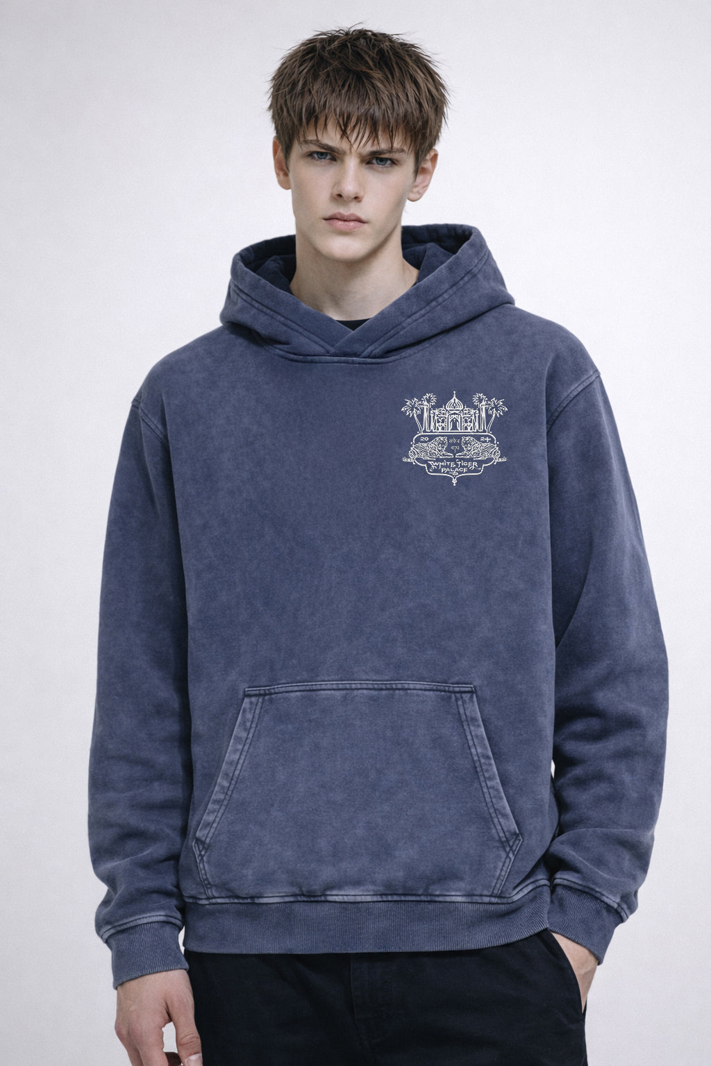 Kyūden - Unisex Snow Washed Hoodie