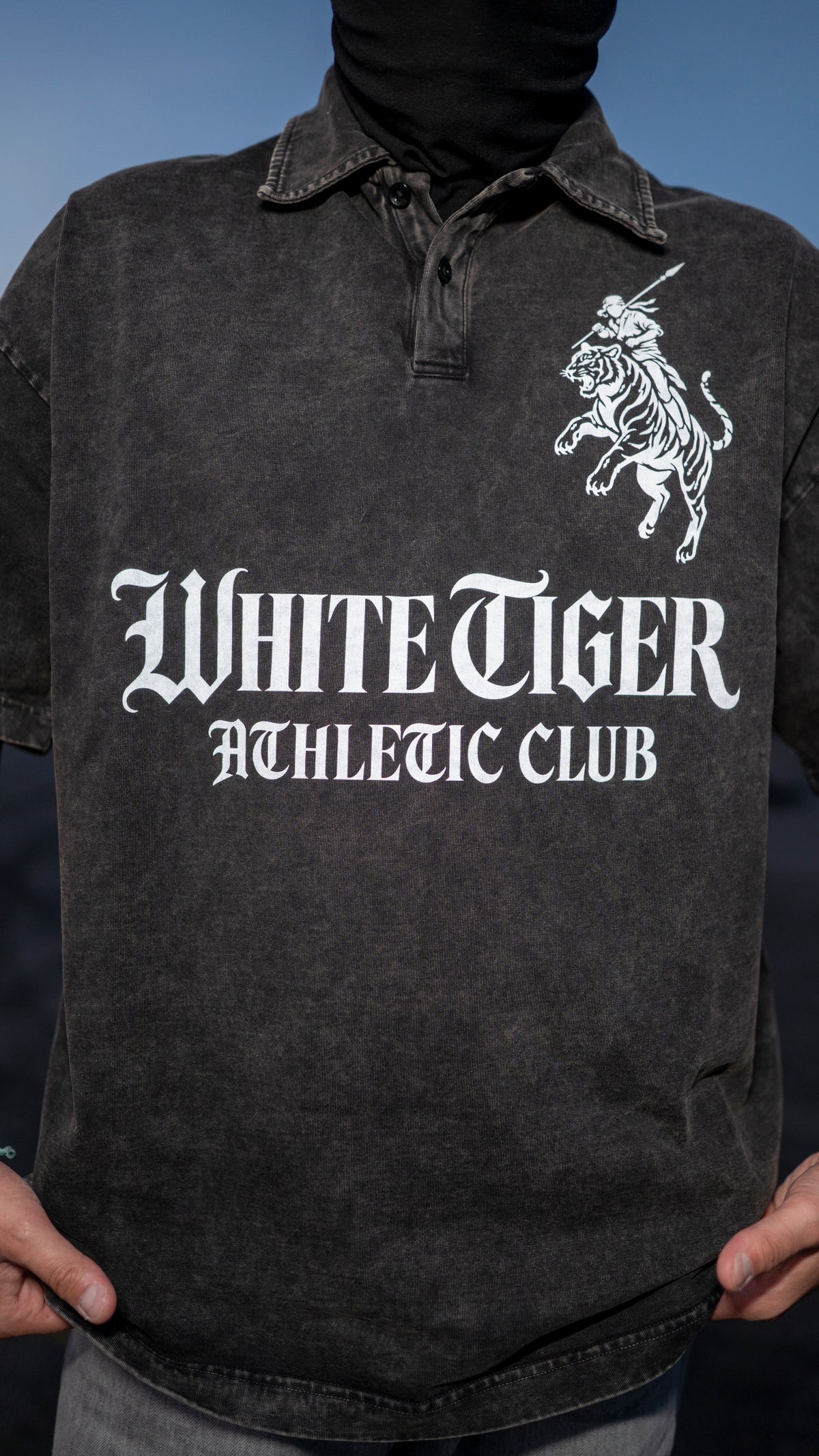 Athletic Club - Unisex Heavyweight Snow-Washed Polo T-Shirt